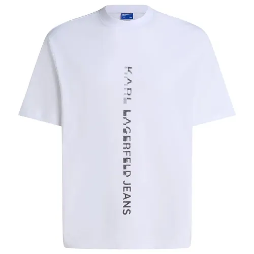 KARL LAGERFELD JEANS Vertical Logo Regular Fit 티셔츠 142144920
