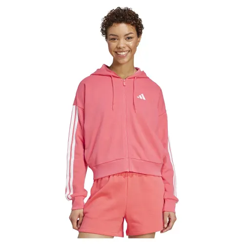 아디다스 에센셜 3 Stripes French Terry 풀지퍼 스웨터 142156441