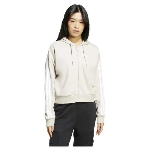 아디다스 에센셜 3 Stripes French Terry 풀지퍼 스웨터 142156532