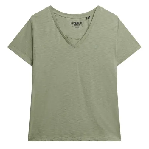 슈퍼드라이 Studios Slub Emb Vee 반팔 티셔츠 142160068