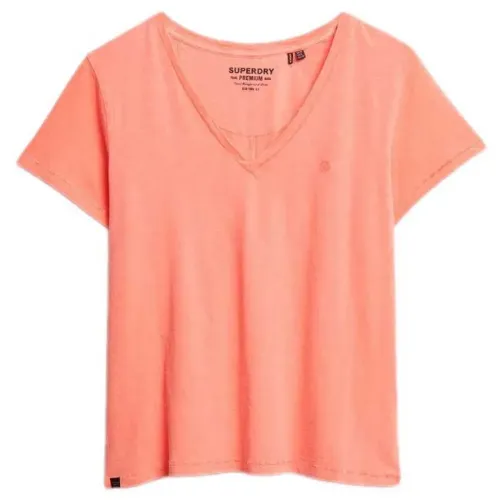 슈퍼드라이 Studios Slub Emb Vee 반팔 티셔츠 142160069