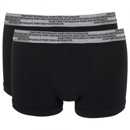 엠프리오 아르마니 All Over Logo Elastic Trunk 복서 브리프 2 팩 142165118