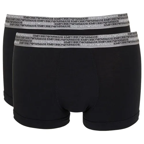 엠프리오 아르마니 All Over Logo Elastic Trunk 복서 브리프 2 팩 142165118