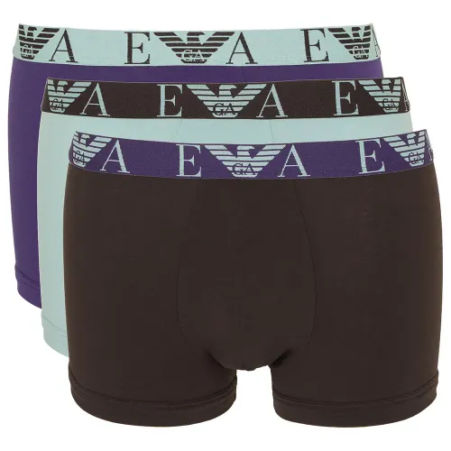 엠프리오 아르마니 Bold Monogram Trunk 복서 브리프 3 팩 142165198