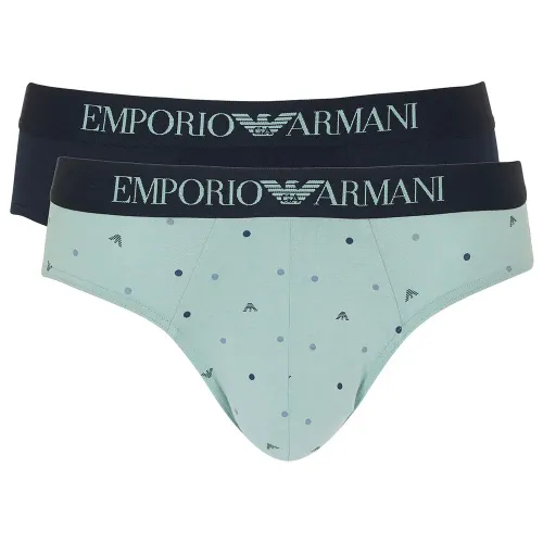 엠프리오 아르마니 Classic Pattern Mix 삼각팬티 2 팩 142165237