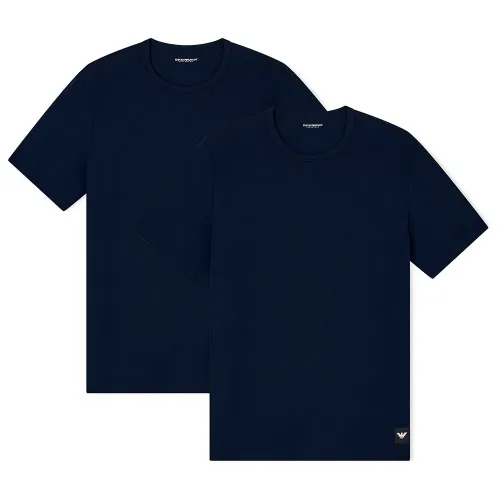 엠프리오 아르마니 에센셜 Logolabel 반팔 티셔츠 2 팩 142165402