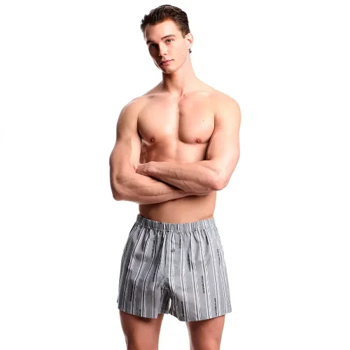 엠프리오 아르마니 Logoed Pattern Woven 복서 브리프 142165585