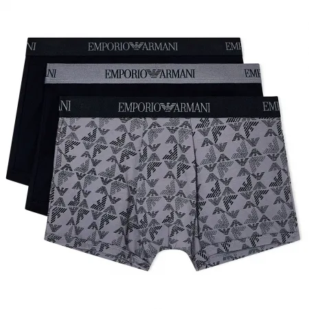 엠프리오 아르마니 Pure cotton Trunk 복서 브리프 3 팩 142165785