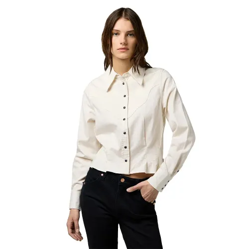 랭글러 Peplum Regular Fit 긴팔 셔츠 142166894