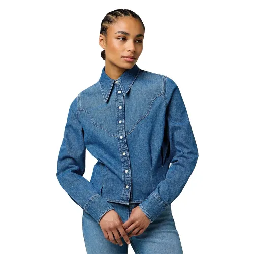 랭글러 Peplum Slim Fit 긴팔 셔츠 142166895