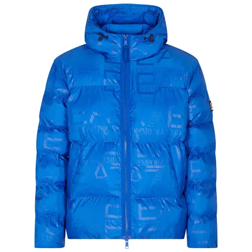 엠프리오 아르마니 Mountain Poly Logo Repeat 다운 자켓 142172287