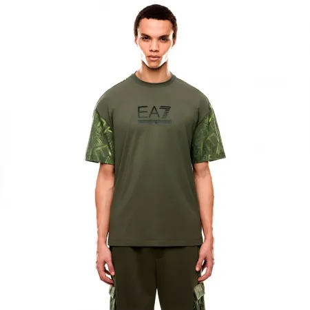 엠프리오 아르마니 Train 그래픽 Series Monogram Infill 반팔 티셔츠 142173850