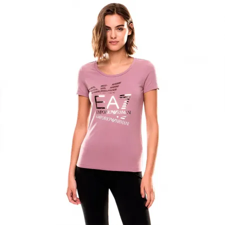 엠프리오 아르마니 Train Logo Series Eagle Metallic Crossover 반팔 티셔츠 142174006