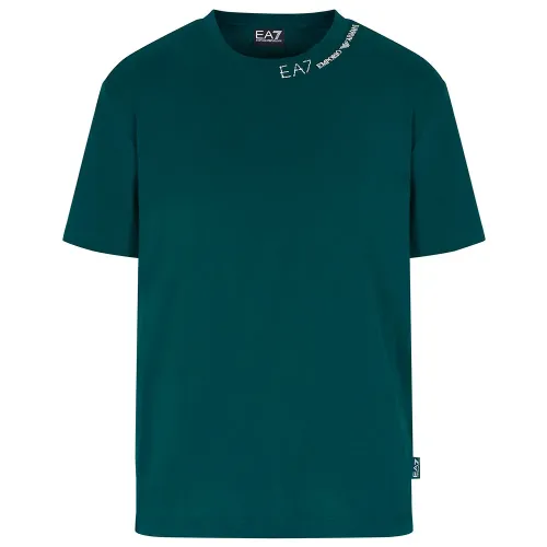 엠프리오 아르마니 Train Logo Series Embroidered Logo 반팔 티셔츠 142174023