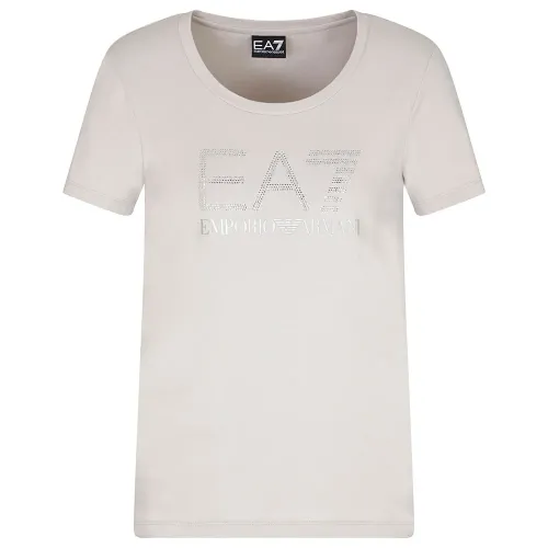 엠프리오 아르마니 Train Logo Series Rn Fancy Strass 반팔 티셔츠 142174183