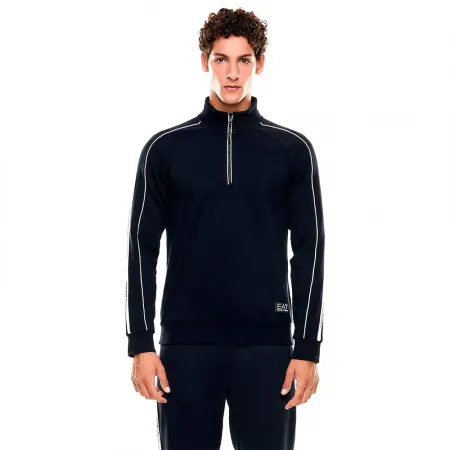 엠프리오 아르마니 Train Logo Series Tape Br 하프 지퍼 스웨터 142174220