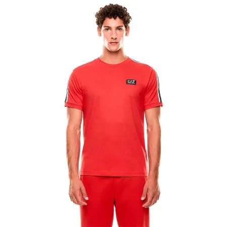 엠프리오 아르마니 Train Logo Series Tape Co 반팔 티셔츠 142174245