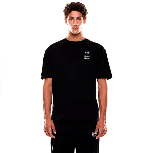 엠프리오 아르마니 Train Logo Series Writings 반팔 티셔츠 142174312