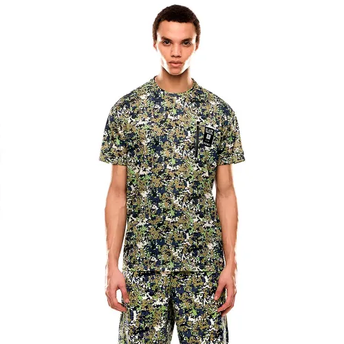 엠프리오 아르마니 Train Visibility 그래픽 반팔 티셔츠 142174739