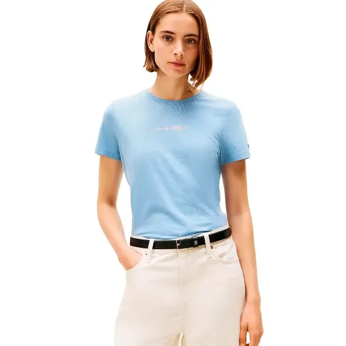 타미힐피거 Classic Script Regular Fit 반팔 티셔츠 142276681