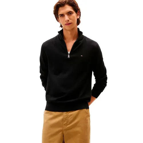 타미힐피거 Pima Org Ctn Mock 하프 지퍼 스웨터 142276793