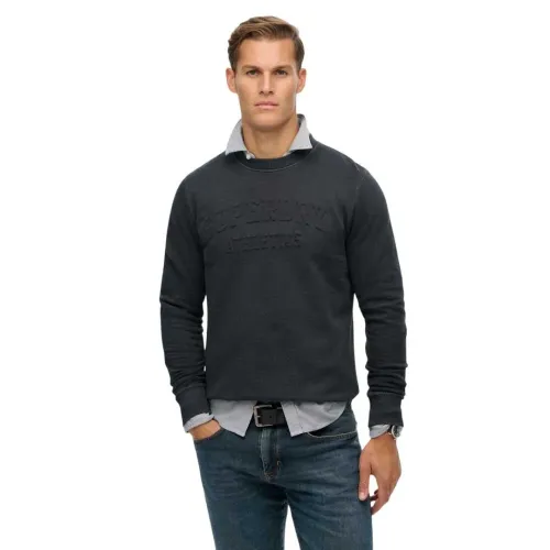 슈퍼드라이 Athletic Em보스 Relaxed 핏 스웨터 142283380