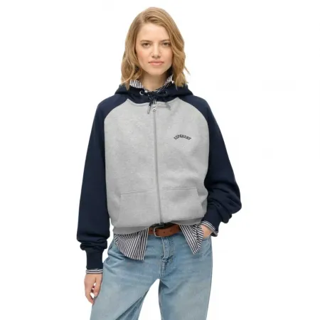 슈퍼드라이 에센셜 로고 Oversize 풀지퍼 스웨터 142283522