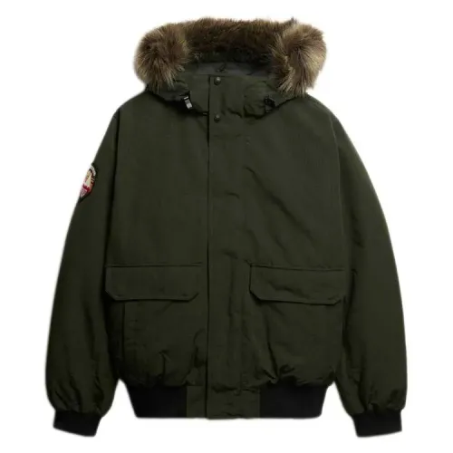 슈퍼드라이 Everest Faux Fur 봄버 자켓 142283578