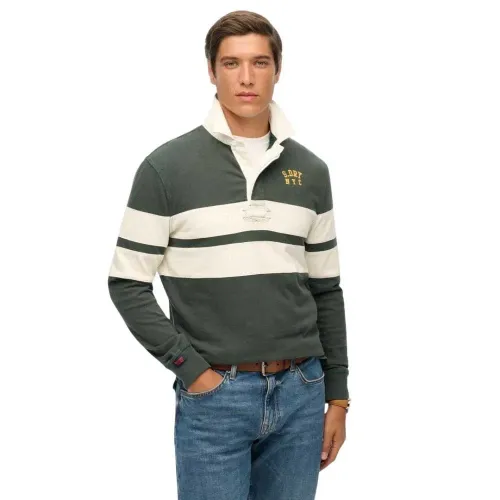 슈퍼드라이 빈티지 Athletic Stripe Rugby 긴팔 티셔츠 142283903