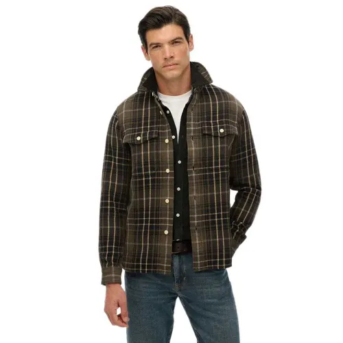 슈퍼드라이 Merchant Heavy 긴팔 셔츠 142285118