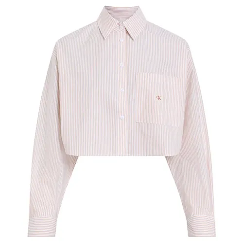 캘빈클라인 J20J225078 Crop 긴팔 셔츠 142358507