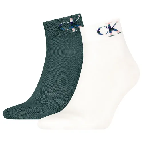 캘빈클라인 701228805 Quarter 짧은 양말 2 켤레 142368582
