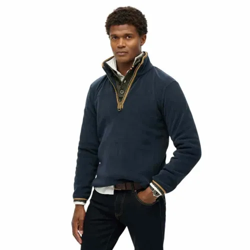 슈퍼드라이 Estate 플리스 하프 지퍼 스웨터 142369436