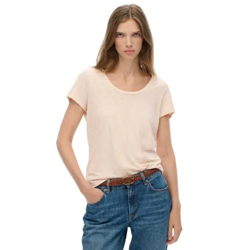 슈퍼드라이 Studios Scoop Neck 반팔 티셔츠 142369589