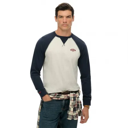 슈퍼드라이 빈티지 Athletic 베이스볼 긴팔 티셔츠 142369612