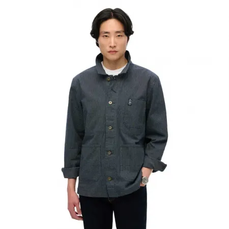 슈퍼드라이 Merchant Stripe Worker 긴팔 셔츠 142380903