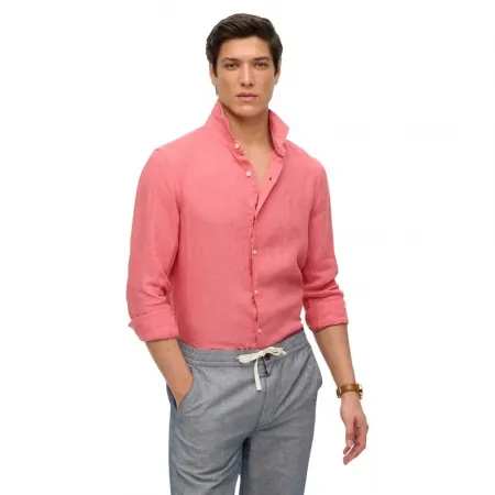 슈퍼드라이 Sd 엠브로이더드 Vacation Linen 긴팔 셔츠 142380968