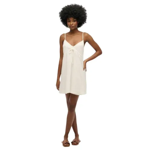 슈퍼드라이 Textured 우븐 Cami 나시 짧은 원피스 142381026