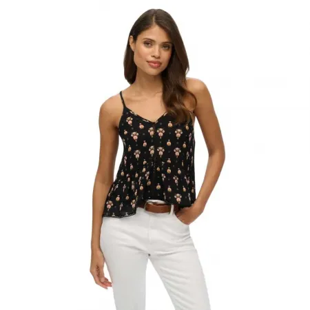 슈퍼드라이 빈티지 Ladder Trim 나시 티셔츠 142381056