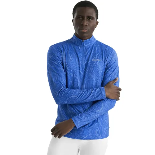 캘빈클라인 Printed Newport 하프 지퍼 스웨터 142392052