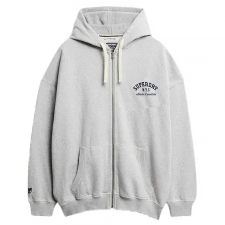 슈퍼드라이 Athletic Ess 오버핏 풀지퍼 스웨터 142419029