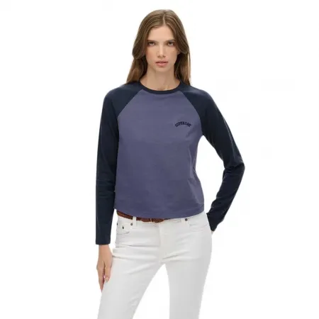 슈퍼드라이 에센셜 Logo 베이스볼 긴팔 상의 142480938