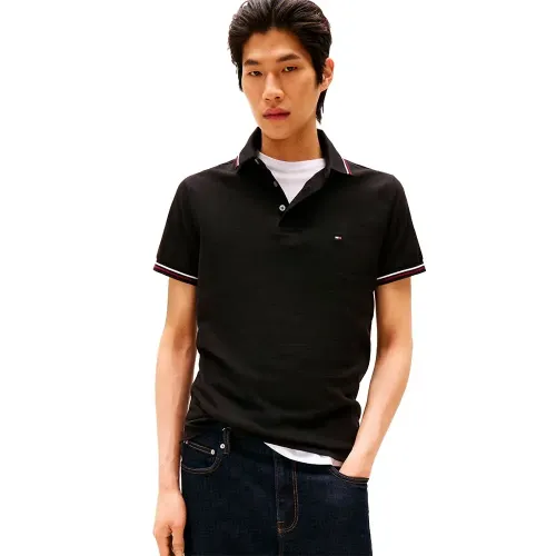 타미힐피거 Tipped Slim Fit 반팔 폴로 셔츠 142548702