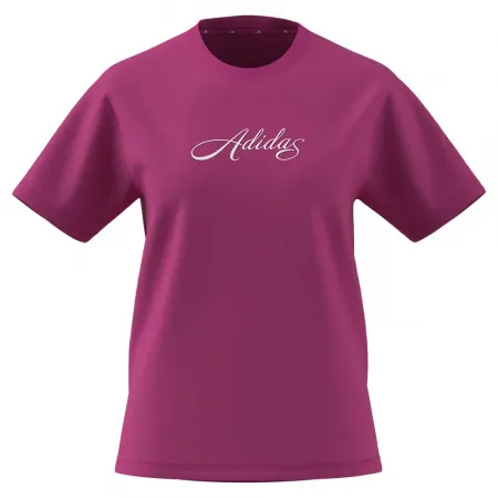 아디다스 Cursive Wordmark 그래픽 반팔 티셔츠 142666270