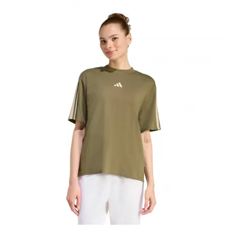 아디다스 에센셜 3 스트라이프 Boyfriend 반팔 티셔츠 142666376