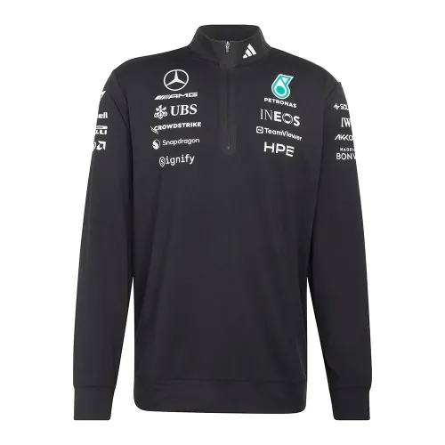 아디다스 메르세데스-AMG Petronas F1 Team Engineers 하프 지퍼 스웨터 142681608
