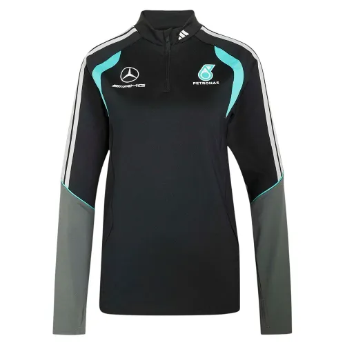 아디다스 메르세데스-AMG Petronas F1 Team Mechanics 하프 지퍼 스웨터 142681635