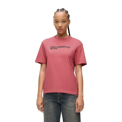 KARL LAGERFELD JEANS A1W17005 Regular 에센셜 반팔 티셔츠 142685059