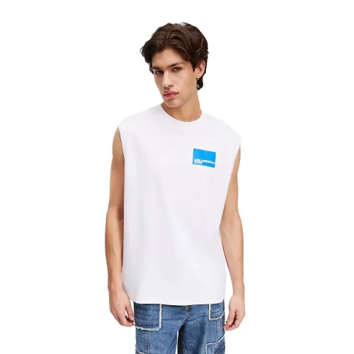 KARL LAGERFELD JEANS A2M17053 Relaxed Box Logo 나시 티셔츠 142685134