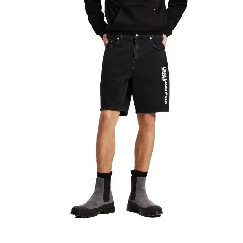 KARL LAGERFELD JEANS A3M10048 Relaxed 데님 반바지 142685204